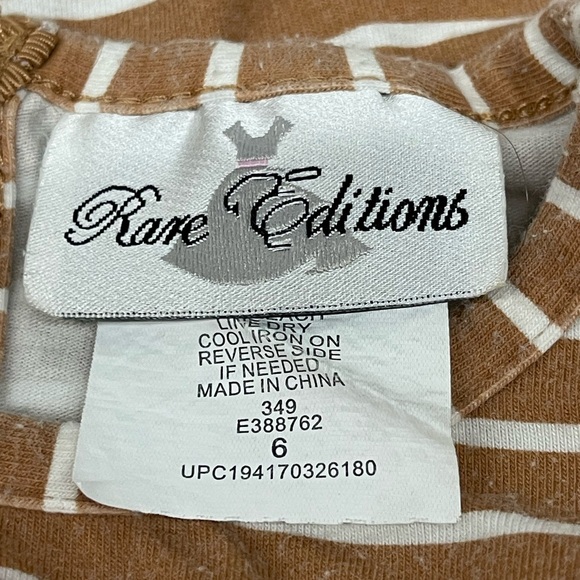 Lot of two Disney little mermaid and stripped flower summer dresses size 5T & 6 - Picture 9 of 12